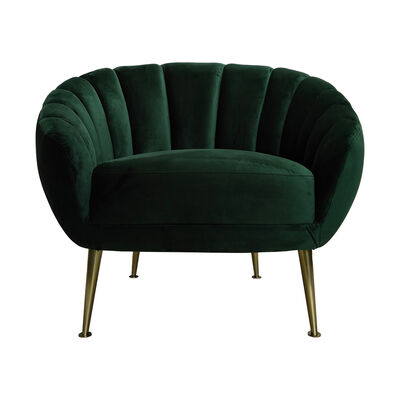 Sill&oacute;n Vintage Home Abby Velvet Green