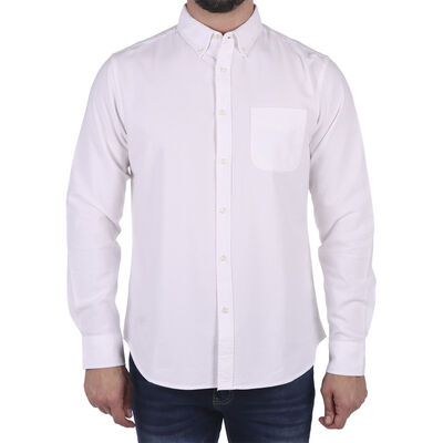 Camisa Oxford Manga Larga Dise&ntilde;o Liso Jeanius para Hombre