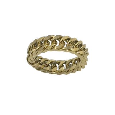 Anillo Cadena Acero Inox H Aktuales para Hombre