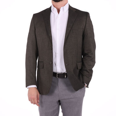 Saco Slim Fit Bruno Magnani Hombre Caf&eacute;