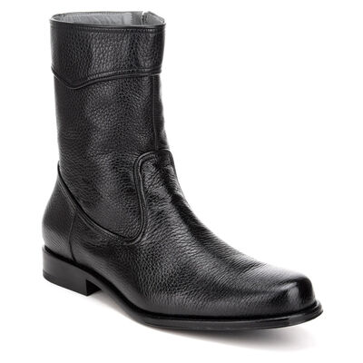 Bota Piel Franco Cuadra Para Hombre