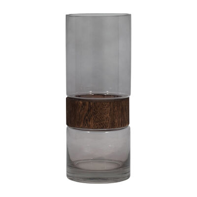 Jarr&oacute;n Vidrio 30.48 Cm Claro Escarchado Sagebrook