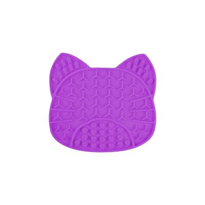 Tapete Para Lamer Con Esp&aacute;tula Modelo Gato Fancy Pets