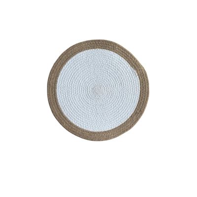 Mantel Vintage Home Round Jute White