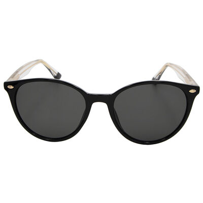 Lentes De Sol Redondos Pasta Negro Micas Negras Unisex Westies