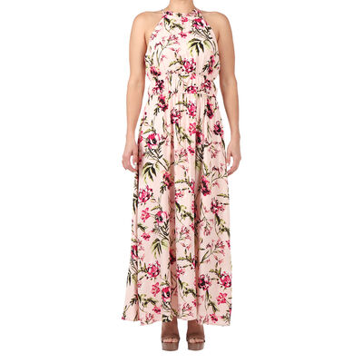 Vestido Halter Floral Maxi Studio Si para Mujer