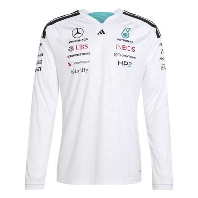 Playera Blanca Adidas con Dise&ntilde;o Mercedes - AMG Petronas Formula 1 Team para Hombre