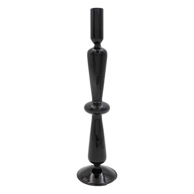 Portavela Temis Vidrio Negro Zense
