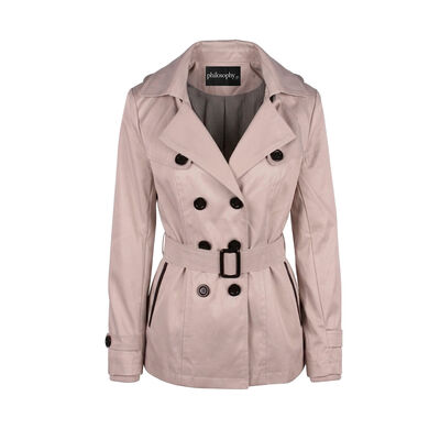 Gabardina Con Capucha Philosophy Para  Mujer Junior
