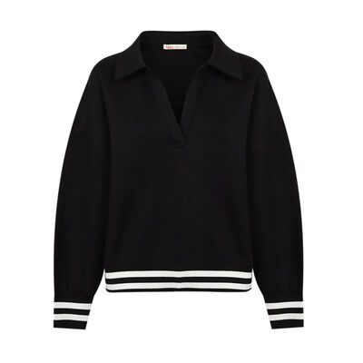Sudadera Cuello Polo Fukka Para Mujer Curvy