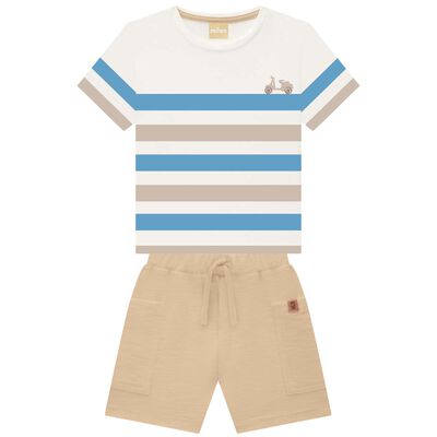 Conjunto de Playera Manga Corta con Short Milon para Ni&ntilde;o