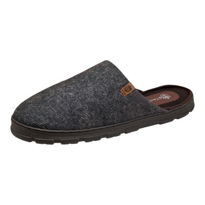 Pantufla Textura Stahl Caf&eacute; para Hombre