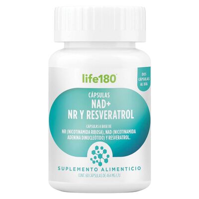 Nad+Nr Y Resveratrol De 60 Capsulas Life 180