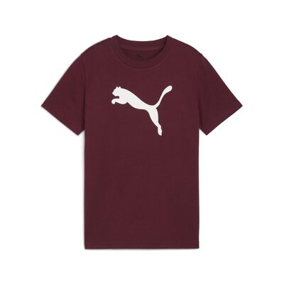 Playera Manga Corta Roja Logo Puma para Ni&ntilde;o