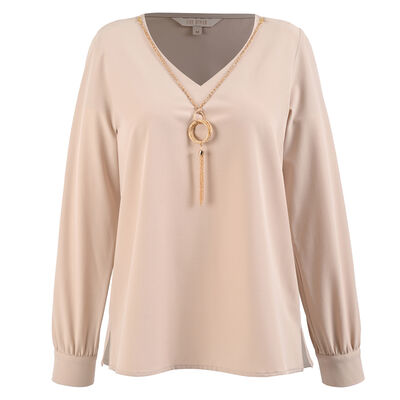 Blusa Cuello V Life Styler Para Mujer