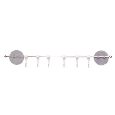 Rack Pared C/ganchos Moroni Blanco Y Gris ZENSE
