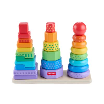 Fisher Price Para Bebes Torres De Actividades De Madera Mattel