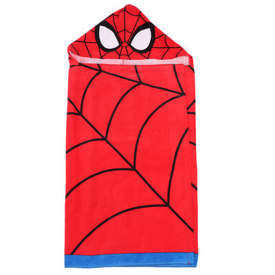Toalla con Capucha 100% Algod&oacute;n Spiderman Ni&ntilde;o