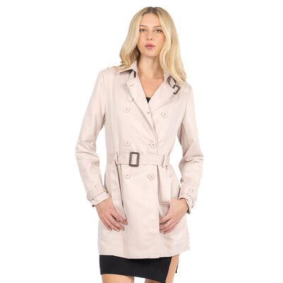 Gabardina Larga Cinturon Forever 21 para Mujer Junior