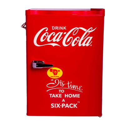 Frigobar Vintage Coca-Cola De 2.6 Pies C&uacute;bicos Con Manija