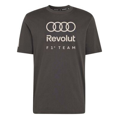 Playera Negra Adidas con Dise&ntilde;o Audi Revolut F1&reg; Team DNA Graphic Tee para Hombre