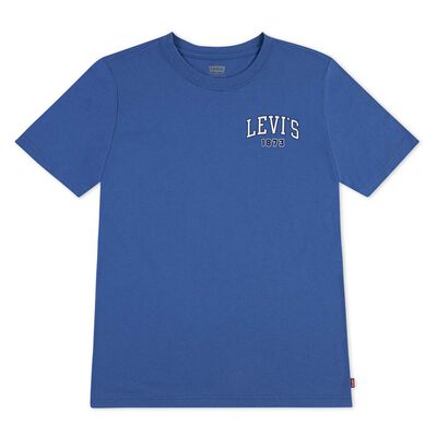 Playera Manga Corta Azul Lisa Levi's para Ni&ntilde;o