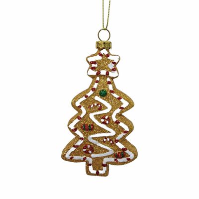 &Aacute;rbol De Navidad De Jengibre De Pl&aacute;stico 7X2X12Cm