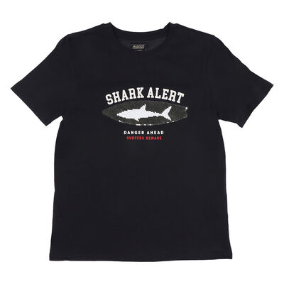 Playera Tibur&oacute;n Lentejuelas Gr&aacute;fico Jeanious Ni&ntilde;o