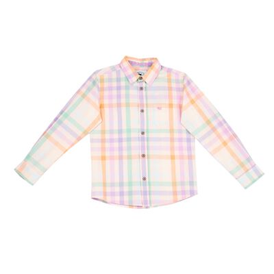 Camisa Manga Larga Ferrioni de Cuadros para Ni&ntilde;o