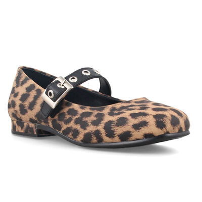 Zapato Leopardo Heb 18-24 Caf&eacute; Vavito