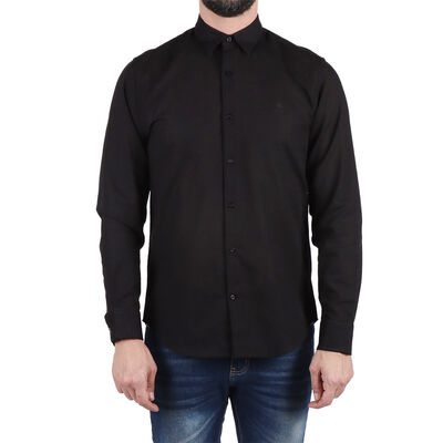 Camisa Slim Lisa Manga Larga Polo Club Hombre