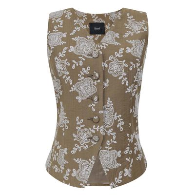 Chaleco sastre de estampado floral para Mujer BASEL