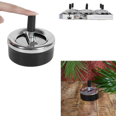 Cenicero Fun Push Metal Negro Mister Gadget