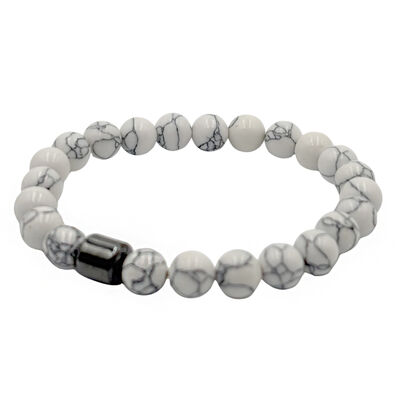 Pulsera Bolas 8Mm Cierre H Aktuales para Hombre