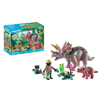 Familia De Triceratops Playmobil