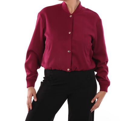 Chamarra Bomber con Botones Life Styler para Mujer