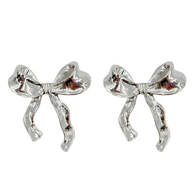 Aretes Mo&ntilde;o Liso Plat Aktuales Para Mujer