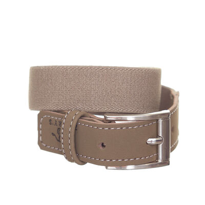 Cinturon El&aacute;stico Color Beige Zilery&acute;S Para Mujer