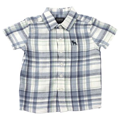 Camisa Cuadros Manga Corta Casual Jeanious Ni&ntilde;o Toddler
