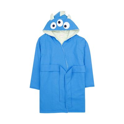 Bata de Ba&ntilde;o Azul Baby Creysi con Capucha para Ni&ntilde;o