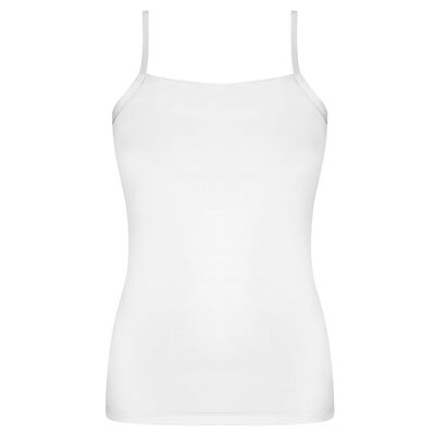 Camiseta Con Doble Tela Al Frente Y Tirantes Ilusi&oacute;n para Mujer