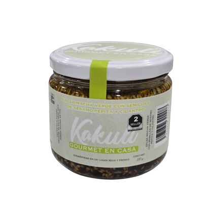 &nbsp;Salsa Macha Verde Con Semillas 250 g Kakuli