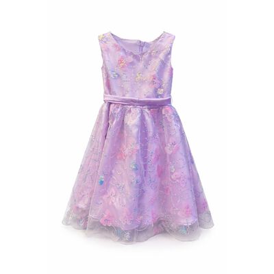 Vestido Flores Tul y Mo&ntilde;o Pink Galery para Ni&ntilde;a