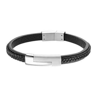 Pulsera de Piel Lotus Style para Hombre