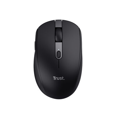 Mouse Inal&aacute;mbrico Multidispositivo Recargable Negro Trust 24819