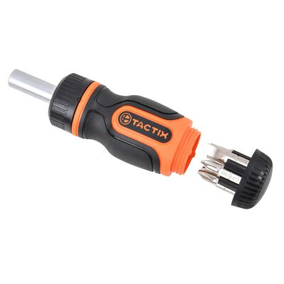 Desarmador Stubby con 6 Puntas Intercambiables TACTIX