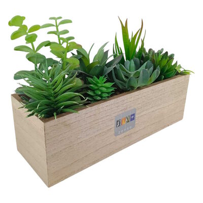 Maceta Decorativa Rectangular Natural Zense