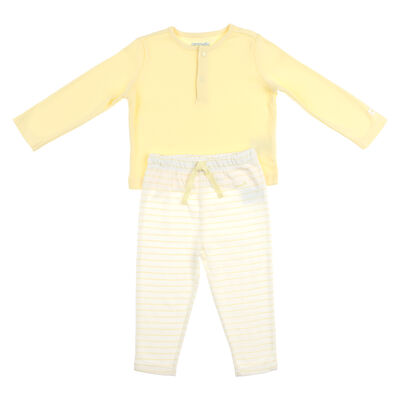 Conjunto Camisa y Pants Rayas Carosello para Beb&eacute; Unisex