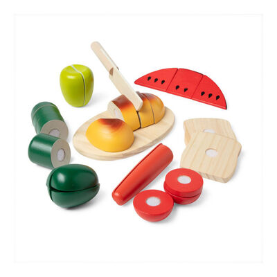 Melissa & Doug Juego de Alimentos Madera para Cortar SPIN MASTER