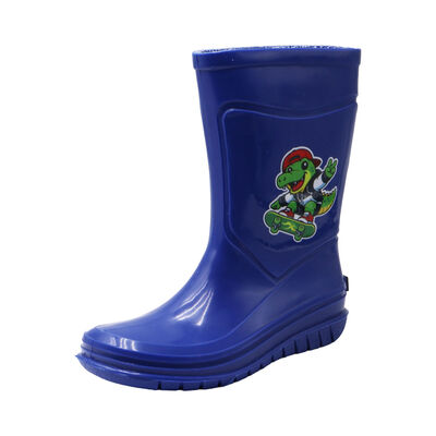 Bota de Lluvia Bubble Gummers Azul Dise&ntilde;o Cocodrilo para Ni&ntilde;o
